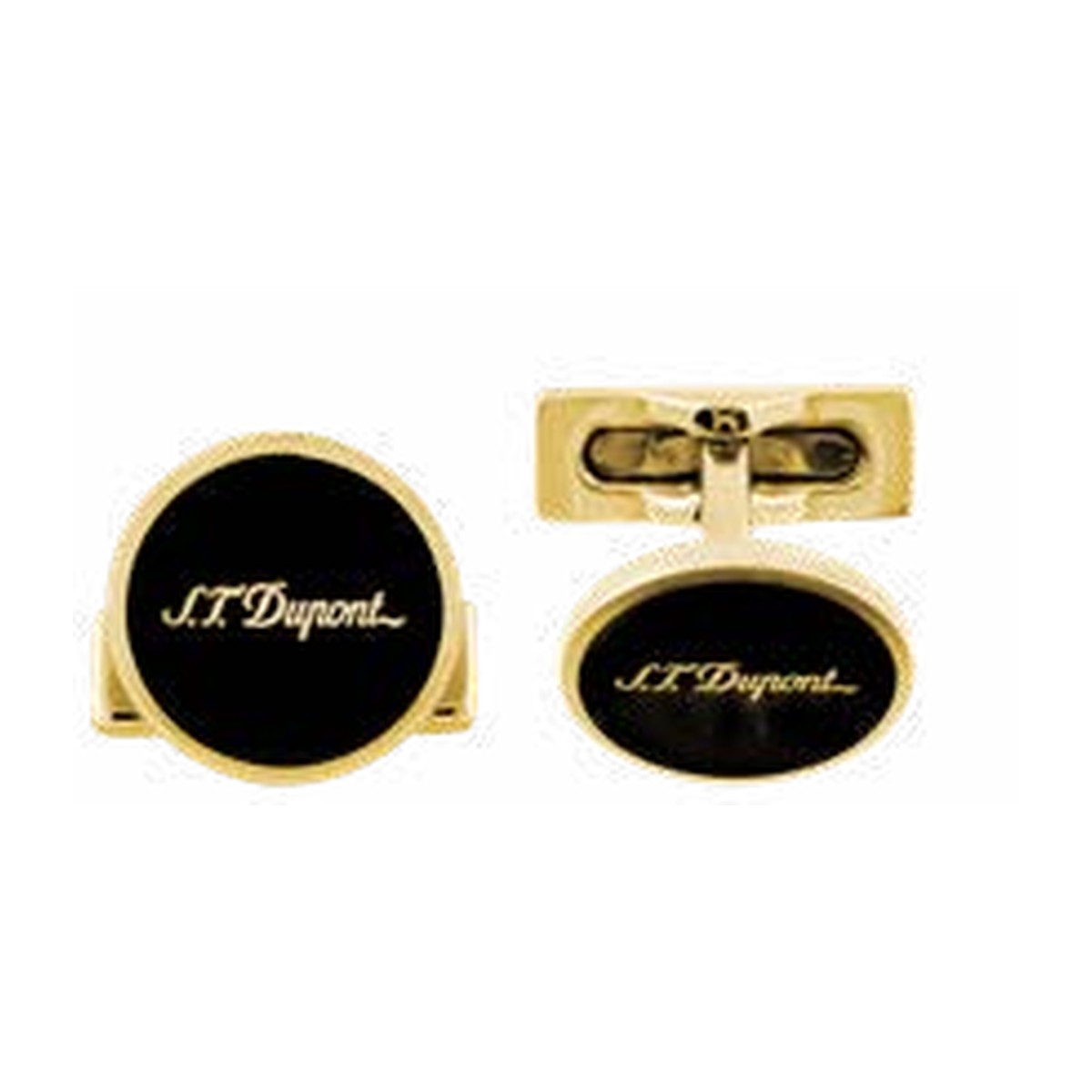 Cufflinks Std Black Laq/Golden