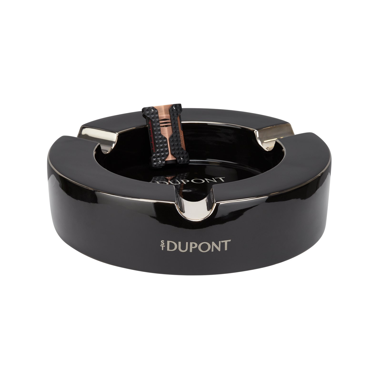 New Xl Ashtray Black & Silver
