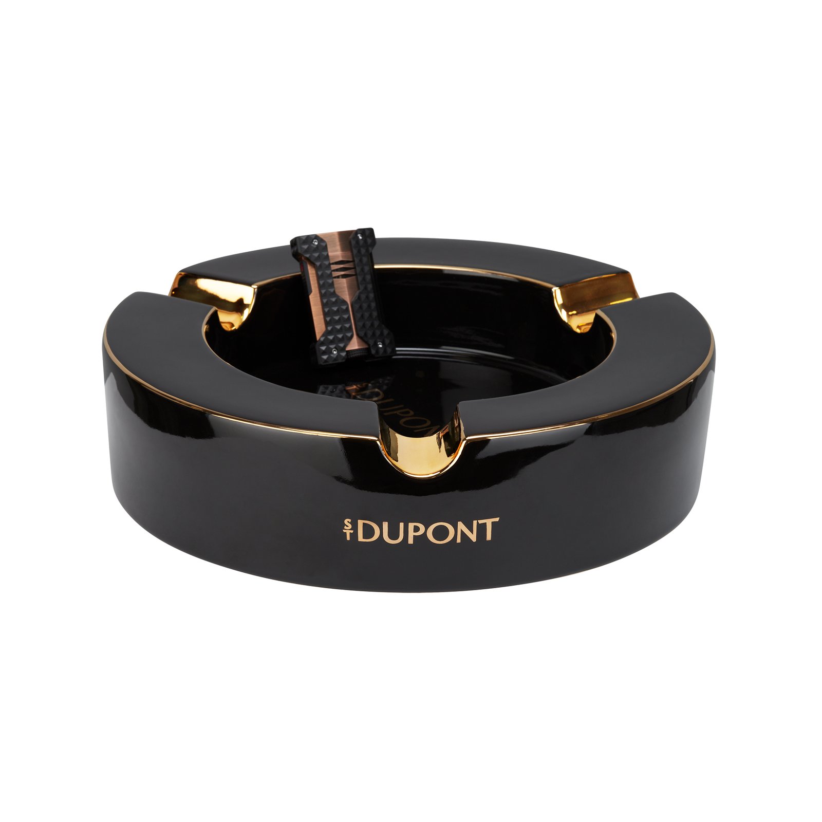 New Xl Ashtray Black Golden