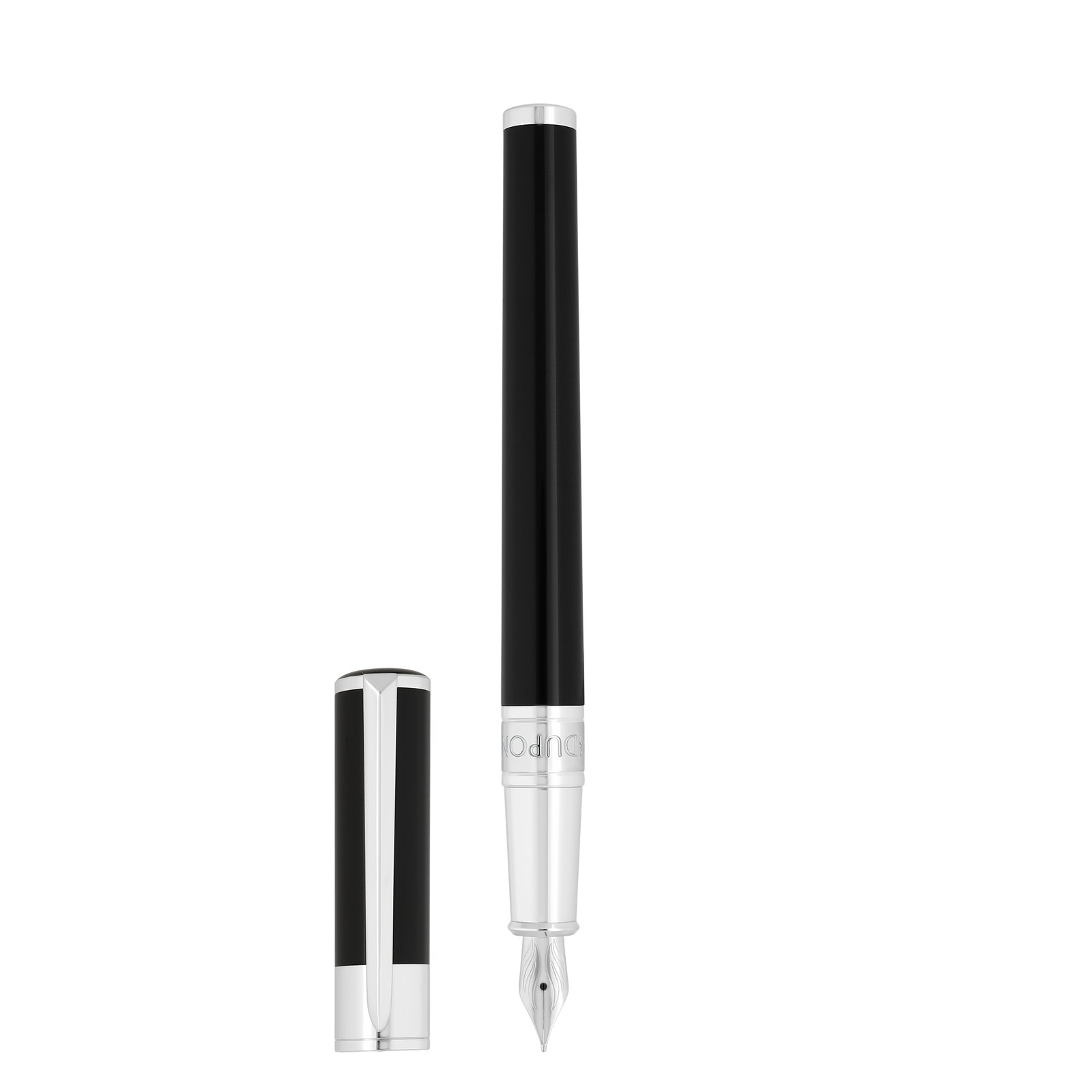 New Initial Fountain Pen Black / Chrome