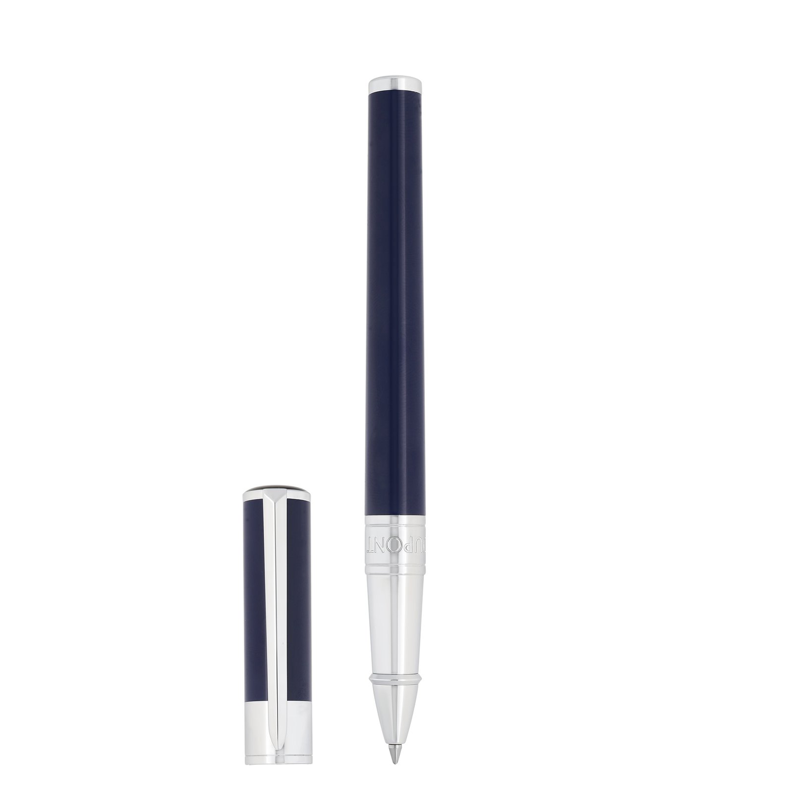 New Initial Rollerball Blue / Chrome