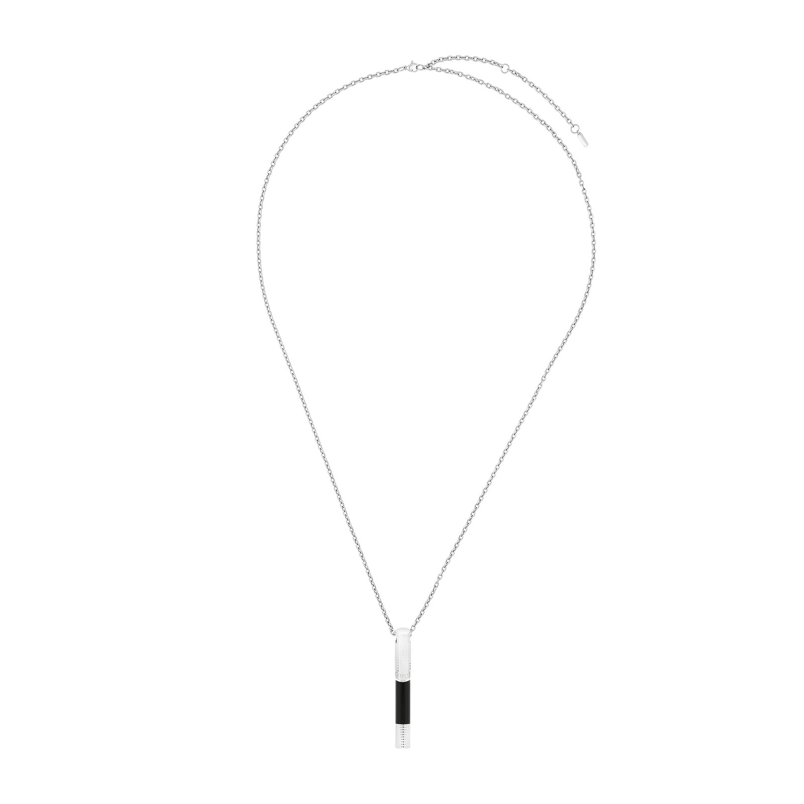 New Mini Pen Necklace Black/Chrome
