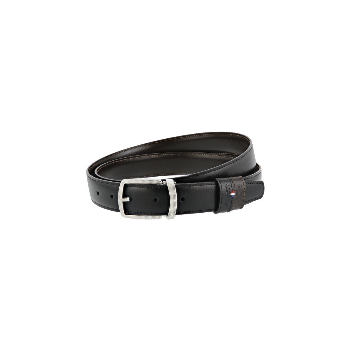 Pin Buckle Reversible Black/Brown Leather 30Mm Belt